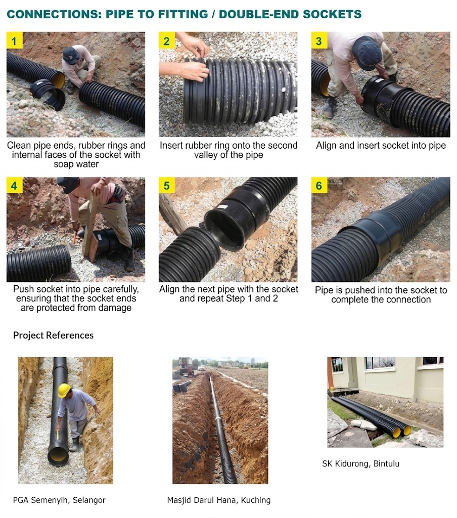 Double-wall-sewerage-pipe