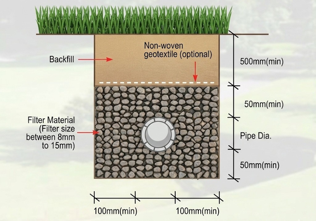 Paip-subsoil-saliran-bawah-tanah