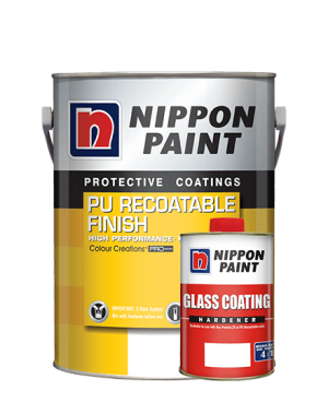 NIPPON PAINT Pu Recoatable Finish + Glass Coating Hardener