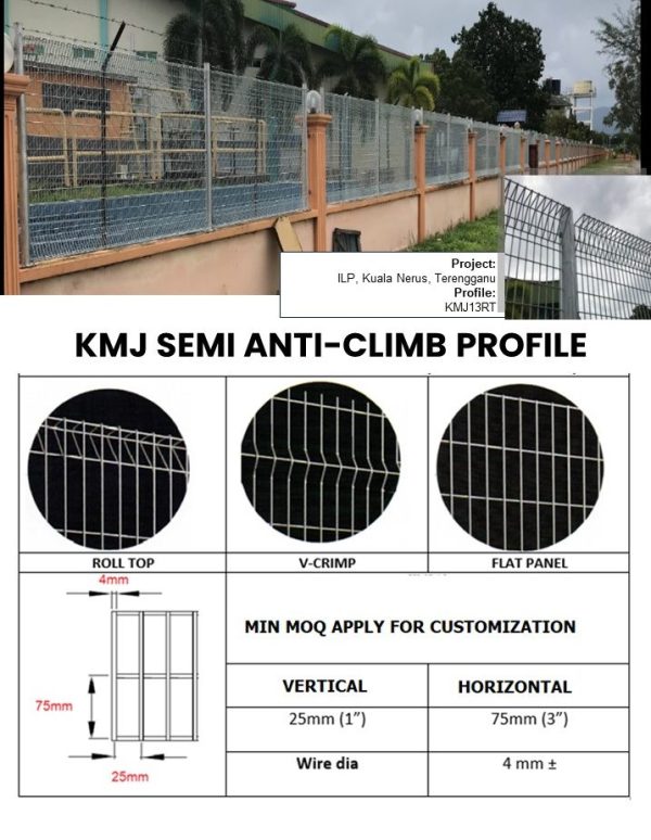 WELDED SEMI ANTI CLIMB FENCE - Image 2
